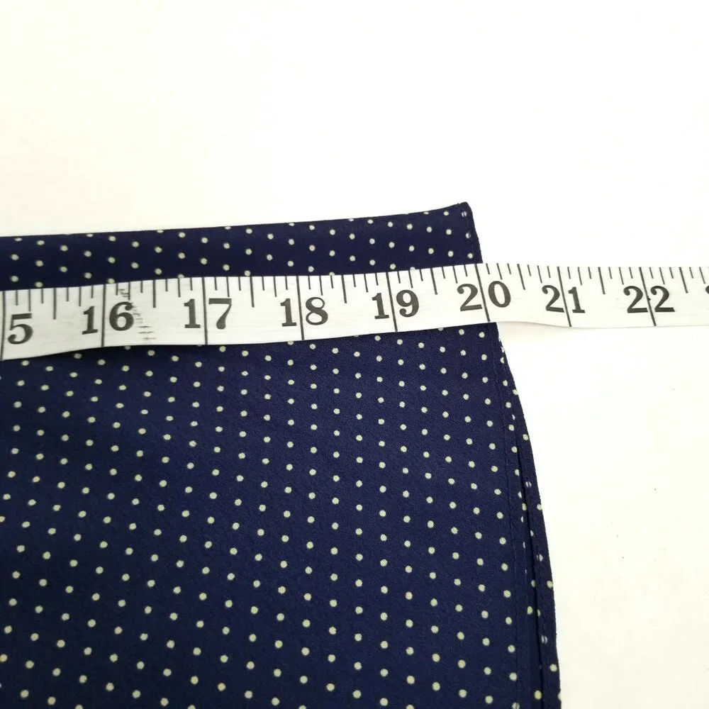 Suits Us Womens 9/10 Navy Blazer Polka Dot Skirt Suit Set Y2K Preppy